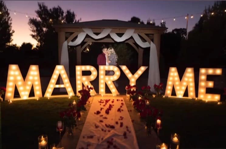 Marry Me Sign