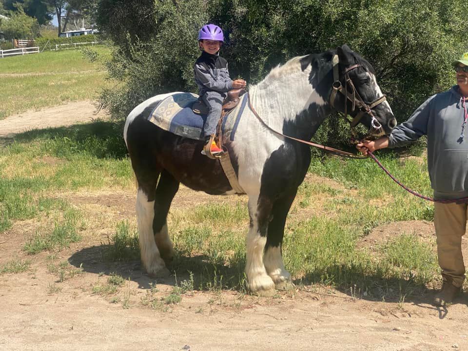 Kid Riding Horse