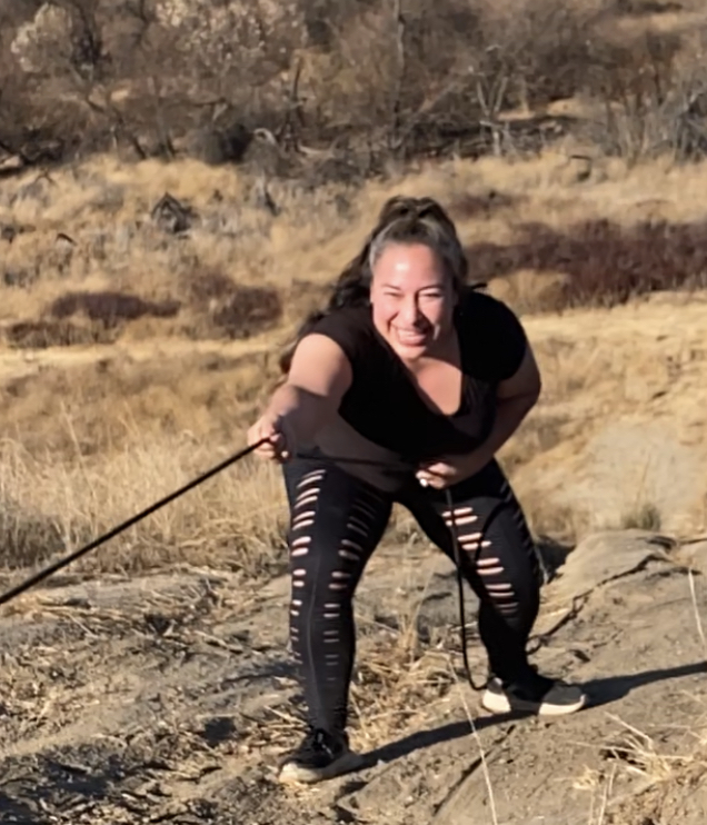 Woman Holding Rope